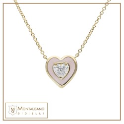 collana Allegra smalto cuore piccolo